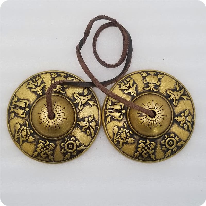 Antique-style Craftwork Made of Brass Material, Copper Melon Seed-shaped Jingles