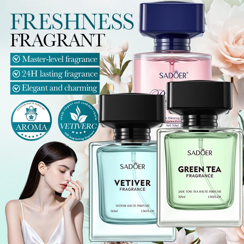 Full English Perfume SADOER Jade Tea Fragrance High Luxury Perfume Qingyi Fragrance Boys and Girls Date Cross-Border Foreign Trade