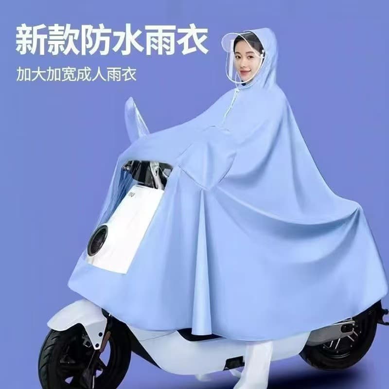 Electric vehicle raincoat, all-in-one lightweight double raincoat, full-body anti-storm raincoat, parent-child anti-storm raincoat