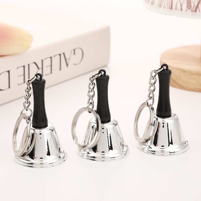 3.8mm Mini Handbell DIY Keychain Metal Bell Accessories, Children's Early Education Call Bell