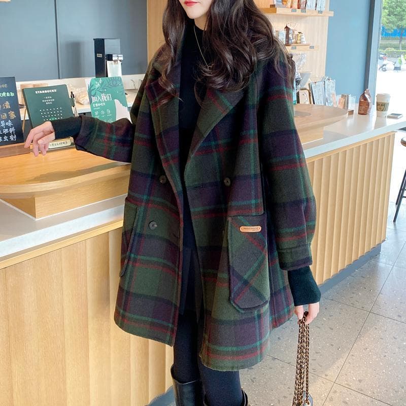 Maillard Women's Coat 2025 Autumn/Winter New Style Office Mid-Length Export Cut Label Flattering Slimming Wool Jacket