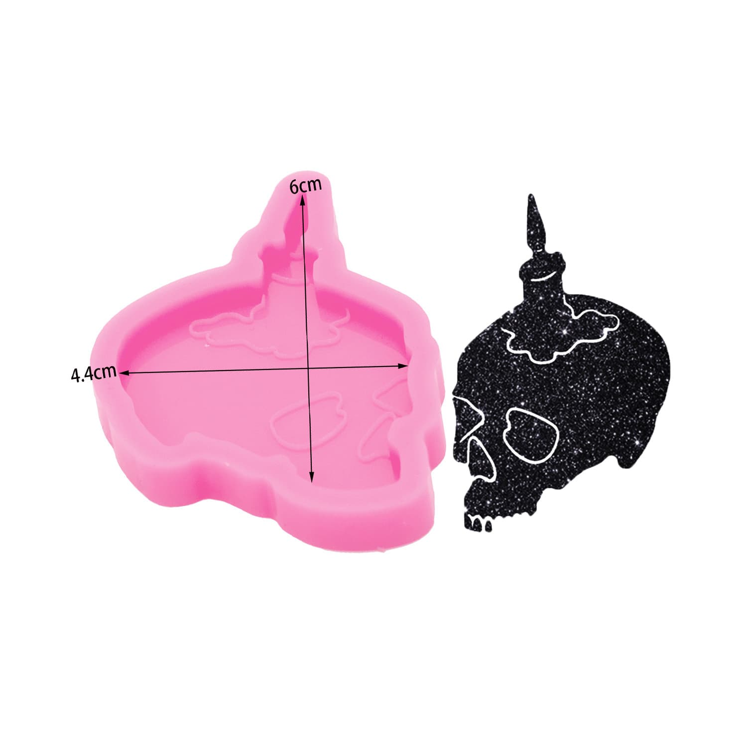 Silicone Anime Poison Apple Mold for Gummy Crafts, Cake, Chocolate Candy, Resin Beads