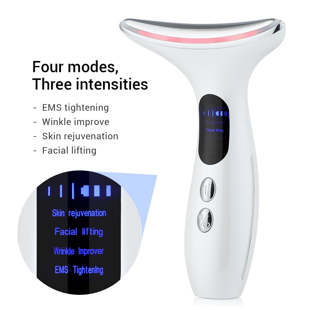 Foreign trade cross-border neck beauty device, neck beauty device, neck wrinkle device, microcurrent neck and face dual-use heating massager for nasolabial folds.