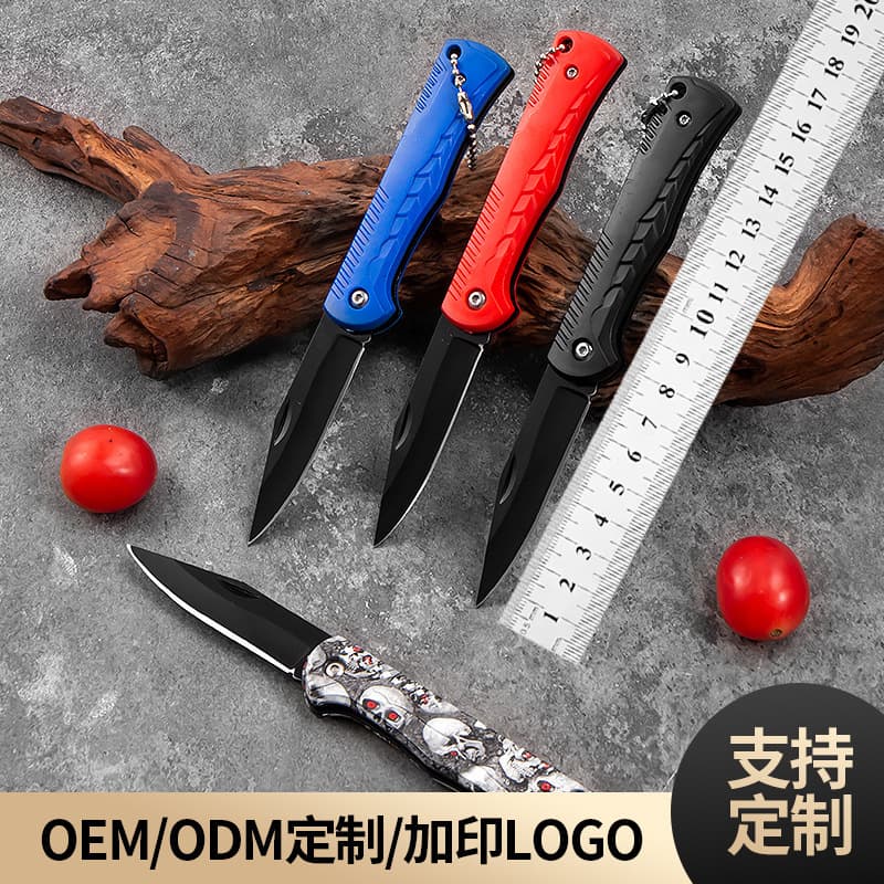 Custom Factory Outdoor Camping Folding Knife Portable High Hardness Multi-Functional Sharp Fruit Knife