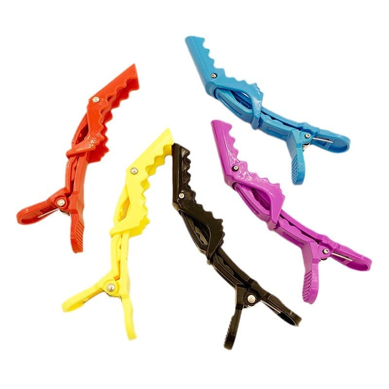 Large Colorful Alligator Hair Clips Plastic Sectioning Duckbill Clips Crane Bill Clips Hair Styling Tools for Perming and Styling