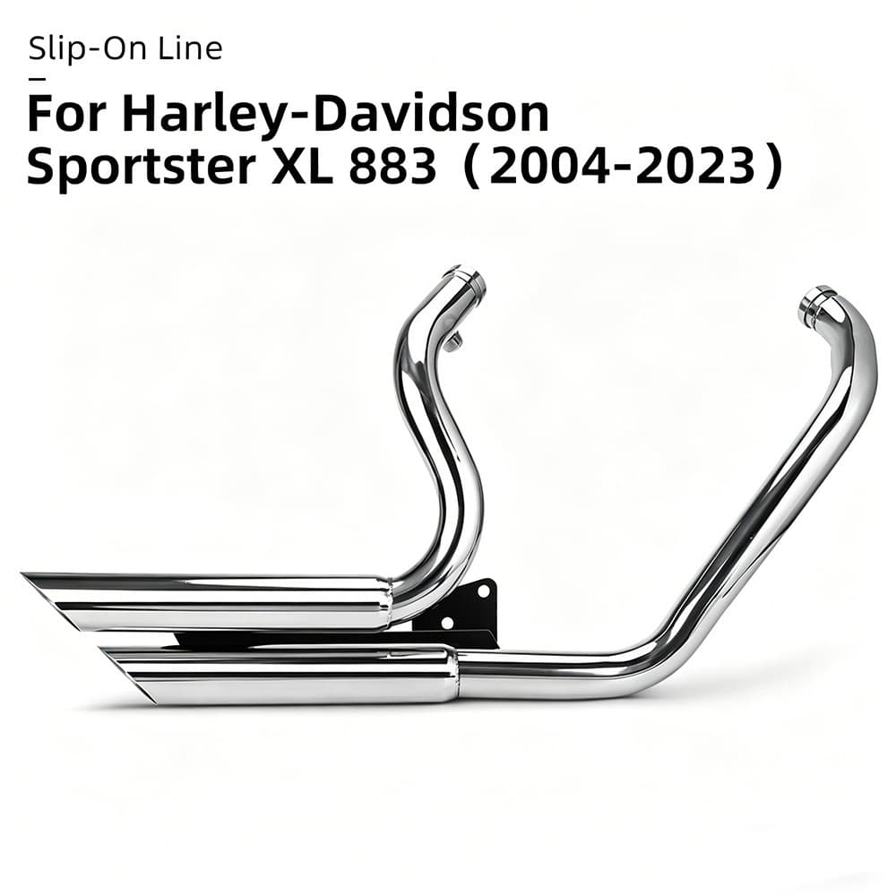 Motorcycle modified exhaust pipe tail row suitable for HD 883/XL48/1200 2005-2018