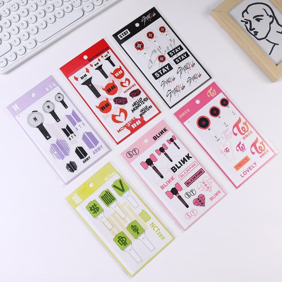 txt sk babymonster svt stickers PVC decals creative stickers related to merchandise