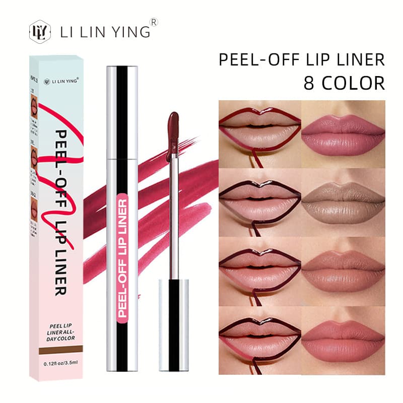 Peel-off lip liner, matte matte, not easy to fade, not smudged, not easy to stain, lip gloss, waterproof lip liner, does not take off makeup