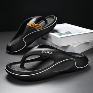 Men's EVA Flip Flops Men's Flip Flops Women's Outdoor Beach Sandals Toe Clip Slippers Women's Sandals Men's Sandals