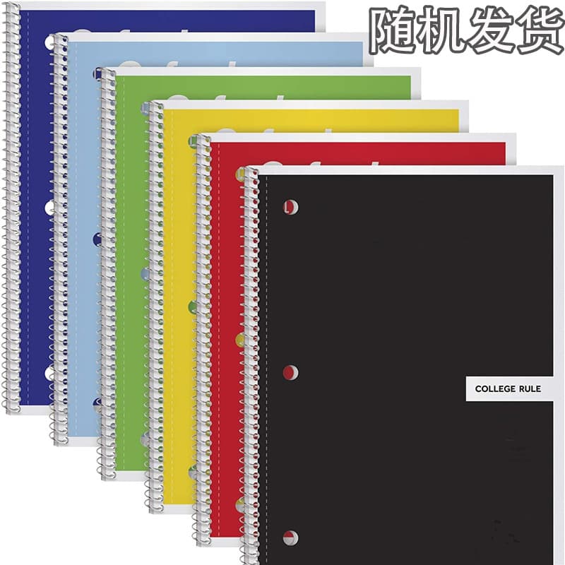 Custom American-style Coil Notebook with Logo, Thick 3-Hole Memo Pad, Wholesale Business Notebook Customization