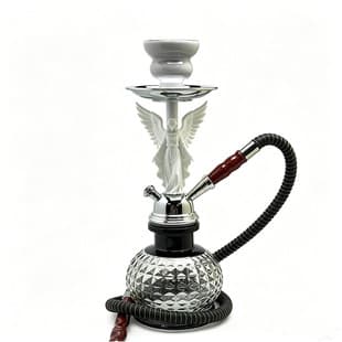 Cross-border Export Stock Arabic Hookah Single Pipe Complete Set Hookah Pot Cross-border Custom Labeling Drop Shipping