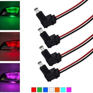 Door Handle Light Storage Box Light Black Shell Mushroom Head Round Cap 4MM Hole Door Bowl LED Light 5/12/24V