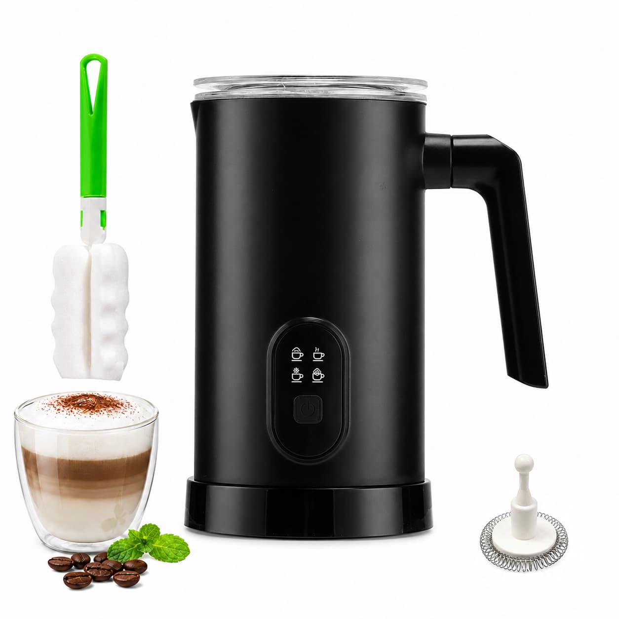 Floating Milk Frother Multifunctional Electric Milk Frother Coffee Machine Milk Foam Art Maker Wholesale Hot Milk Frother