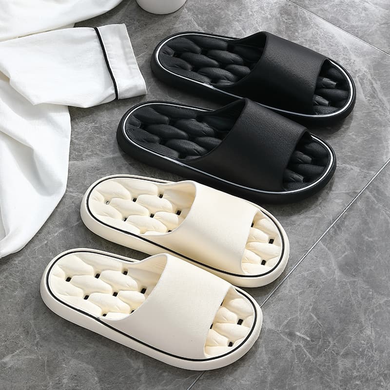 Home Slippers Summer Women Breathable Anti-Slip Bathroom Shower Leak-Proof Thick Sole Sandals Men Wholesale