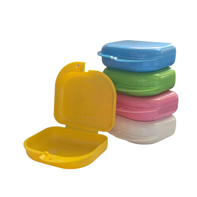 Perforated Dental Storage Box Denture Case Orthodontic Retainer Box False Teeth Holder Box Wholesale