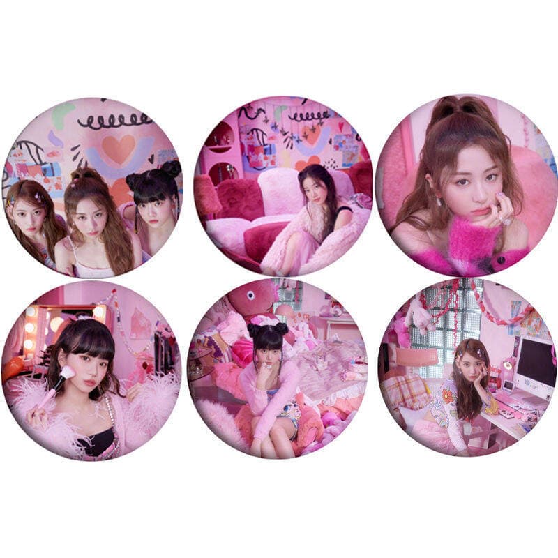 LE SSERAFIM 'FEARLESS' Preview Same Badge Mirror Keychain Star Week