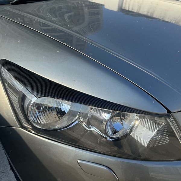 Carbon Fiber Eyebrow Cover Decoration for Honda Accord 8th Gen 08-13 Front Headlight Modification