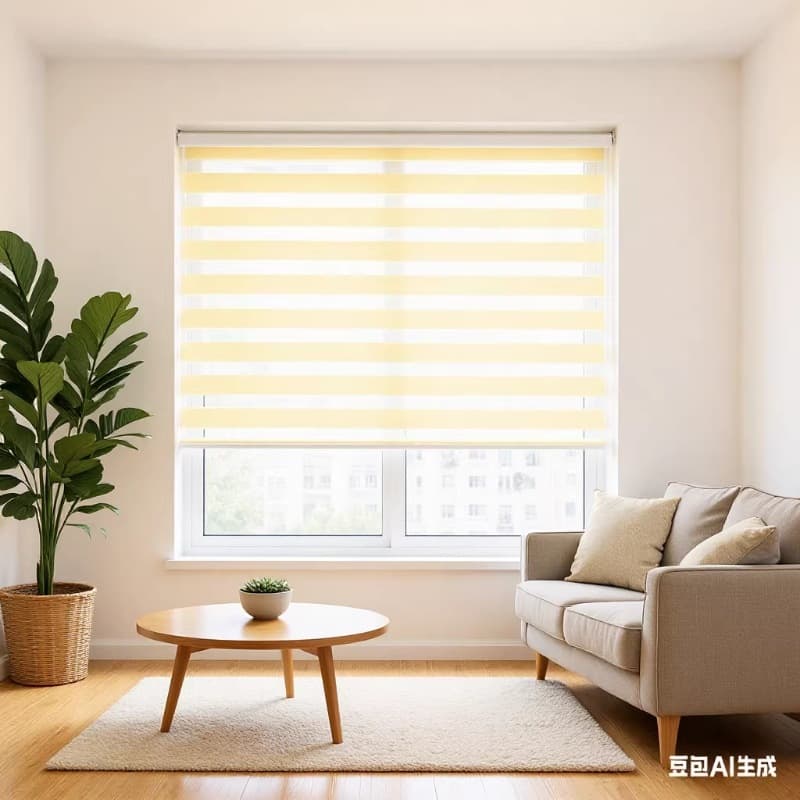 Cross-border Zebra Blind Roller Shade Soft Fabric Curtain No-drill Office Bathroom Kitchen Blackout