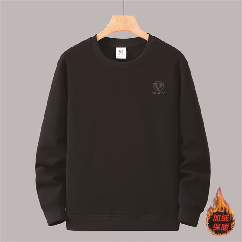 New Autumn/Winter Plus Size Men's Sweatshirt Trendy Crew Neck Fleece Versatile Casual Long Sleeve Top