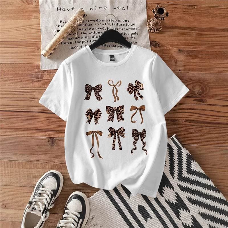 Cross-border Hot Seller [Cross-border EU Size] Export Cotton T-shirt *Zwear Casual Loose Leaf & 14 Nu
