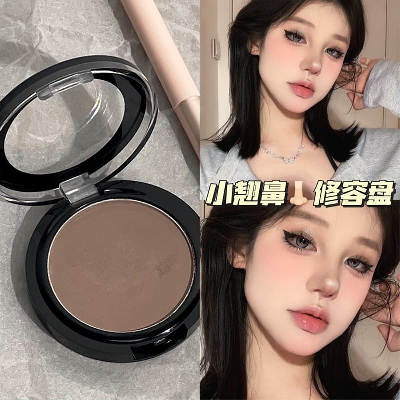 MGL Matte Contour Powder Palette, Cement Gray Cool Tone, Natural Highlighting & Contouring All-in-One Palette for Face Shaping