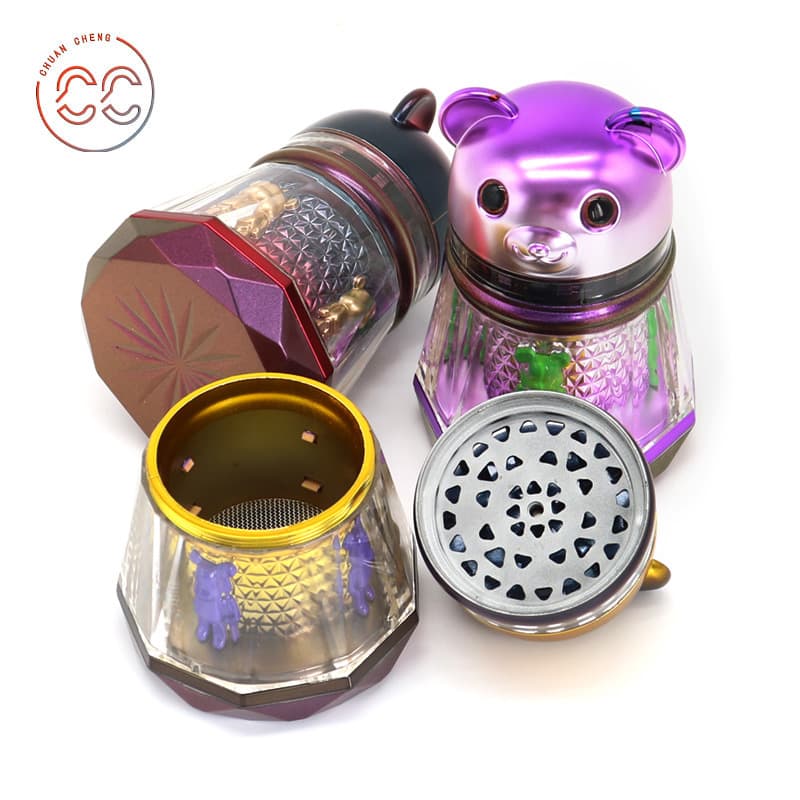 2026 New Zinc Alloy Grinder Cartoon Design Manual Tobacco Crusher Smoking Machine Factory Wholesale