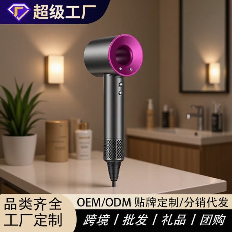 Factory Customized Dyson-style Hair Dryer for Dormitory Travel Portable Negative Ion Hair Care High Power Blow Dryer