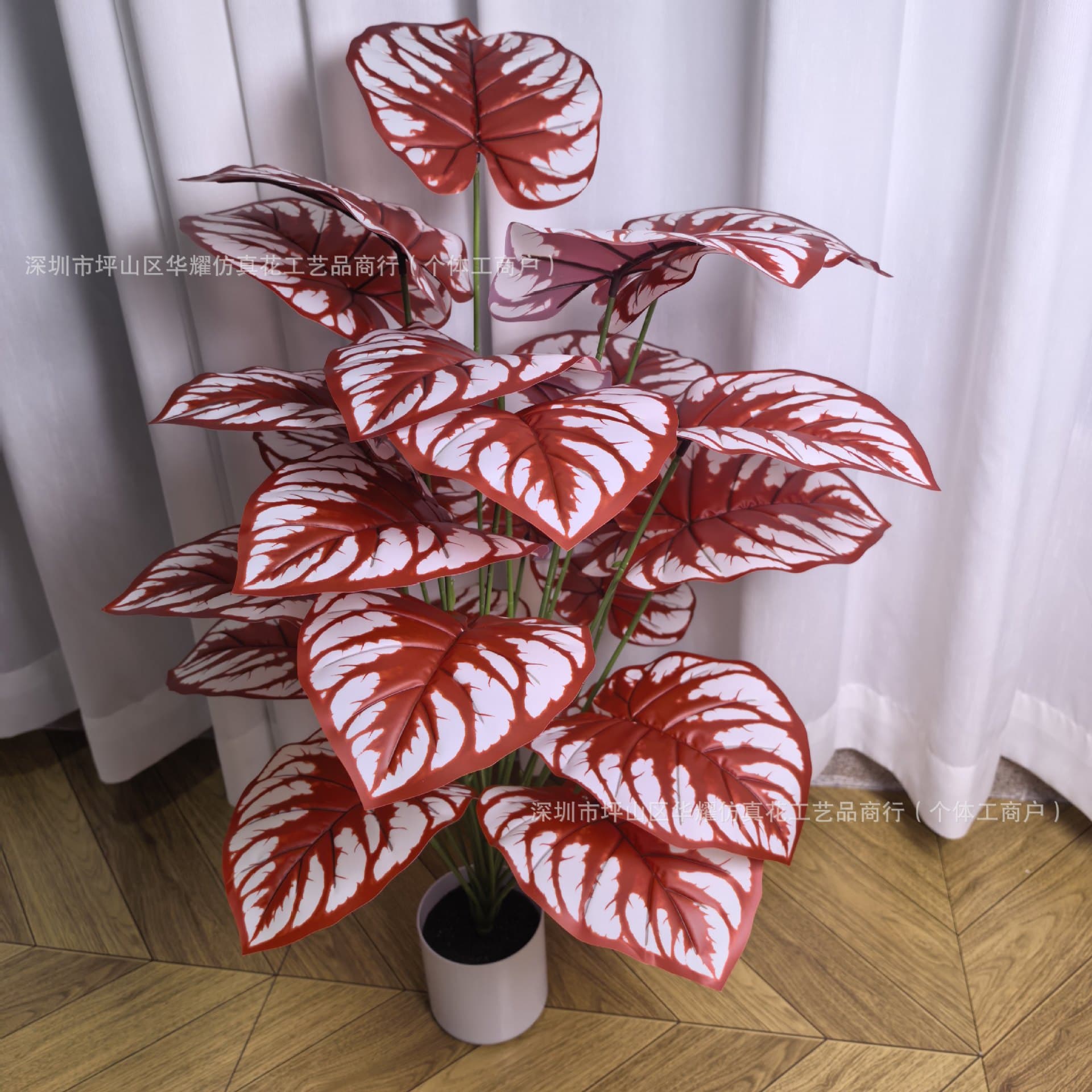 Artificial simulated green plant tree, fake flower tree, potted flower arrangement, small decorative ornaments, scene layout, high-end and realistic