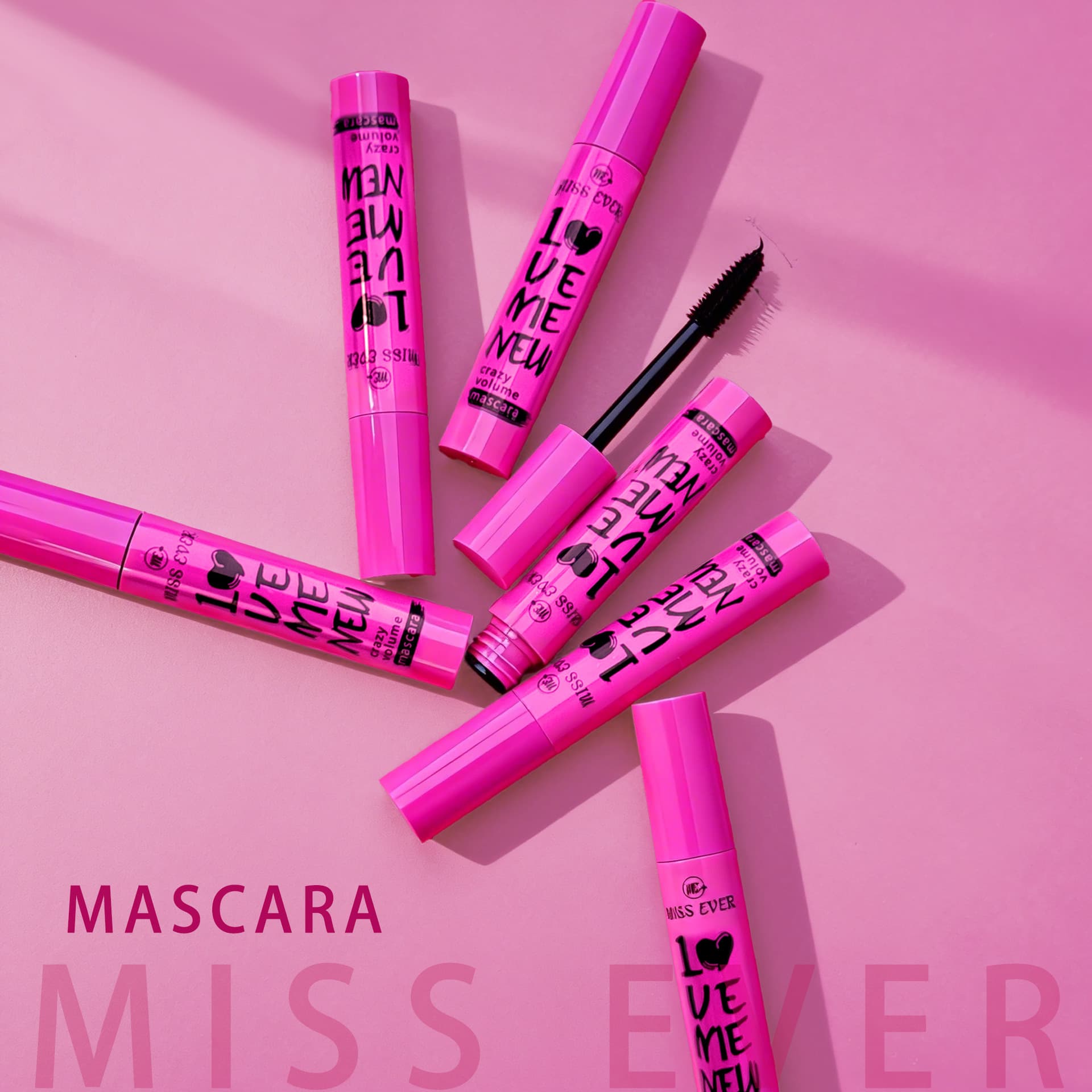 Cross-Border Best Seller: European & American Takeout Mascara for Women - Lengthening, Volumizing, Curling, Lash Primer, Setting, Waterproof, Smudge-Proof