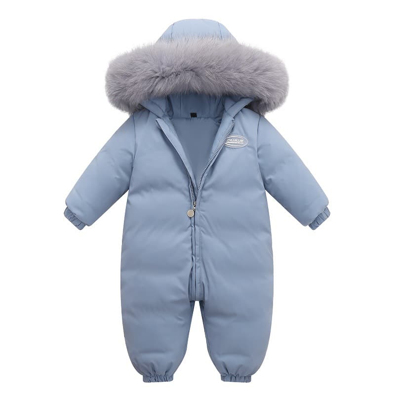 New Infant Down Jumpsuit Unisex Romper Creeper Set Winter Outfit Thick Korean Style