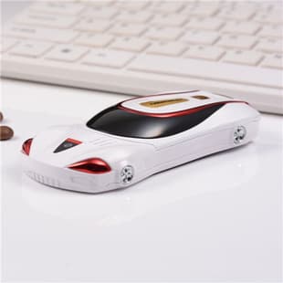 Novelty Flip Car Phone Miniature Cute Cartoon Ultra Small Racing Car Kids Girls Students Full Netcom Small Phone