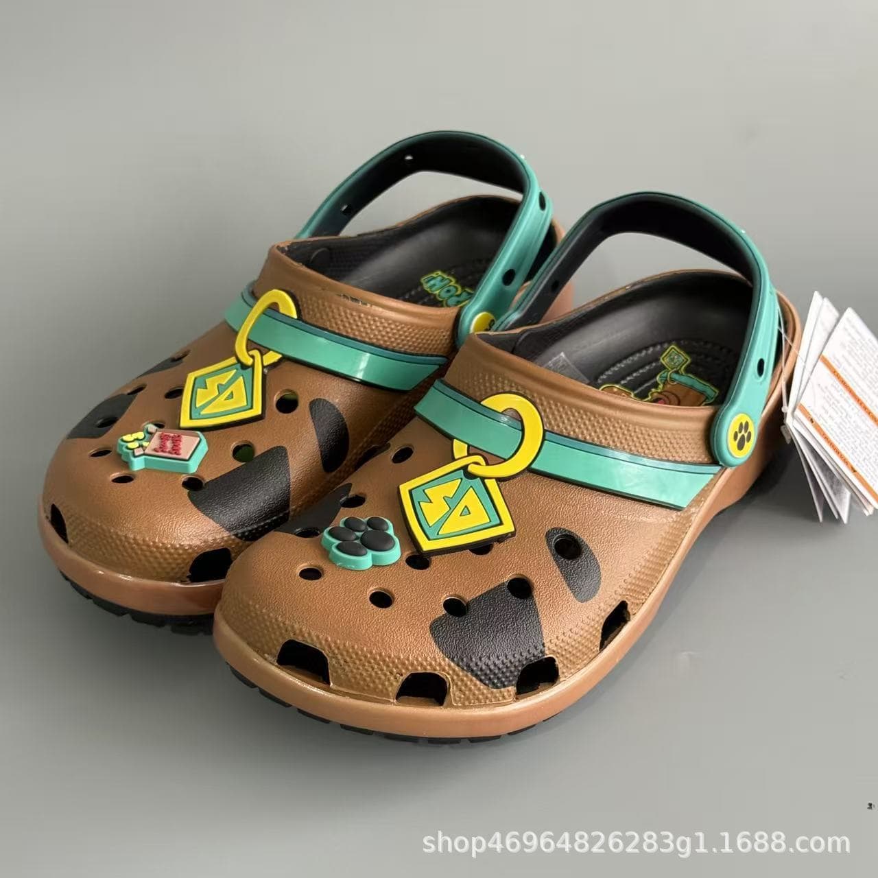 Kaka Dog Cartoon Series Scooby-Doo Outdoor Summer Men's and Women's Sandals 3D Beach Clogs