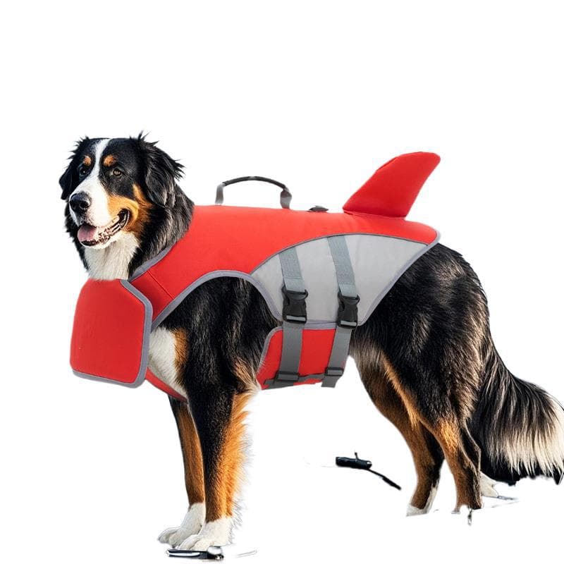 Pet Life Jacket Anti-Drowning Training Dog Swimming Harness Anti-Choking, Traction for Medium and Large Dogs Buoyancy Vest