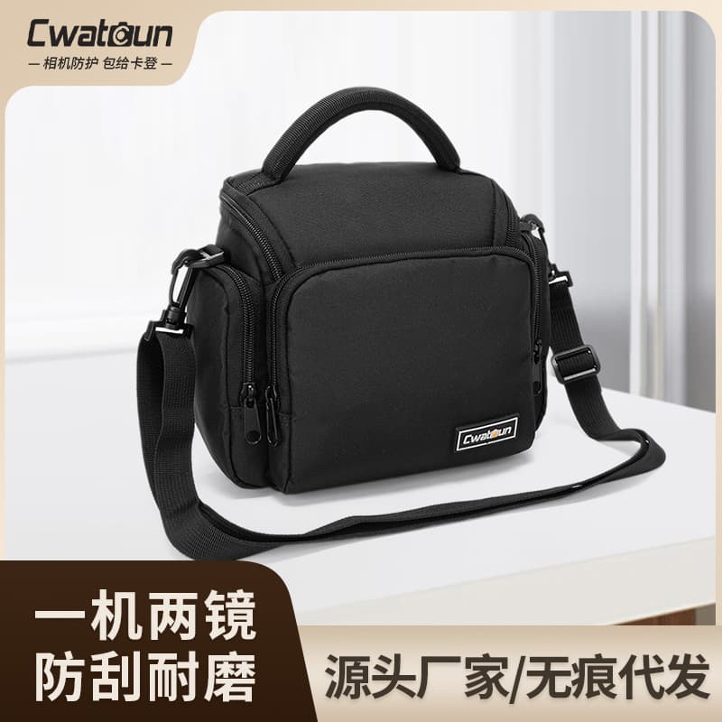 Cwatcun Hong Kong DSLR Camera Bag Shoulder Digital Camera Bag Outdoor Nylon Fashion Photography Backpack