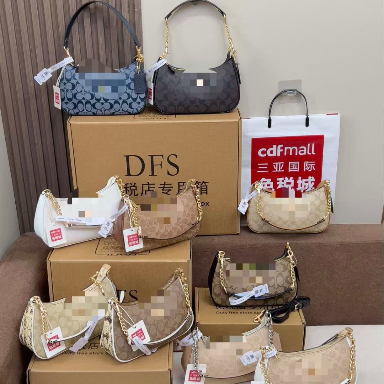 Teri Underarm Bag Mahjong Bag Camouflage Denim Blue Crescent Bag Shoulder Crossbody Chain Wander Bag Simple Versatile