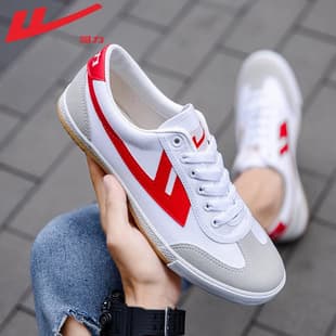 Warrior Men's Canvas Shoes 2026 New Summer Breathable Athletic Casual Shoes Anti-Slip Track Training Shoes