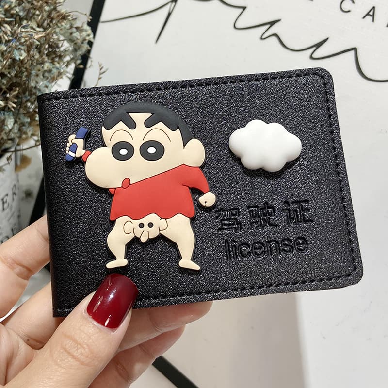 Car Driver's License Holder for Women, 2-in-1 Vehicle Registration Cover, Cartoon Original Internet-Famous License Protector, Cute for Girls