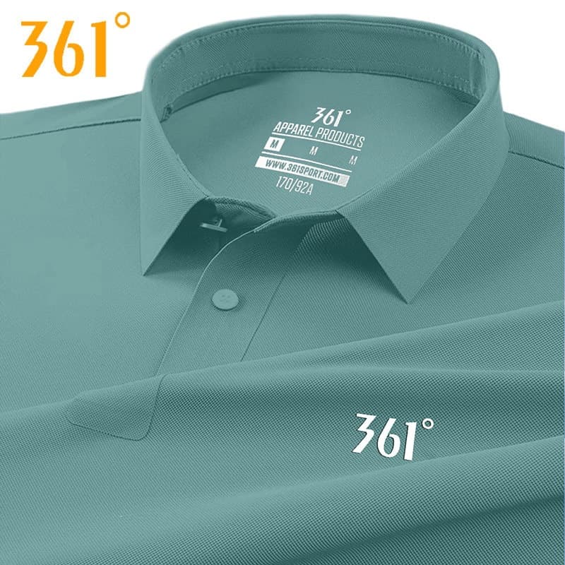 361 Men's Ice Silk Short Sleeve T-Shirt Men's Summer 2026 New Men's Polo Shirt Quick-Drying Thin Flagship Store Men's Style