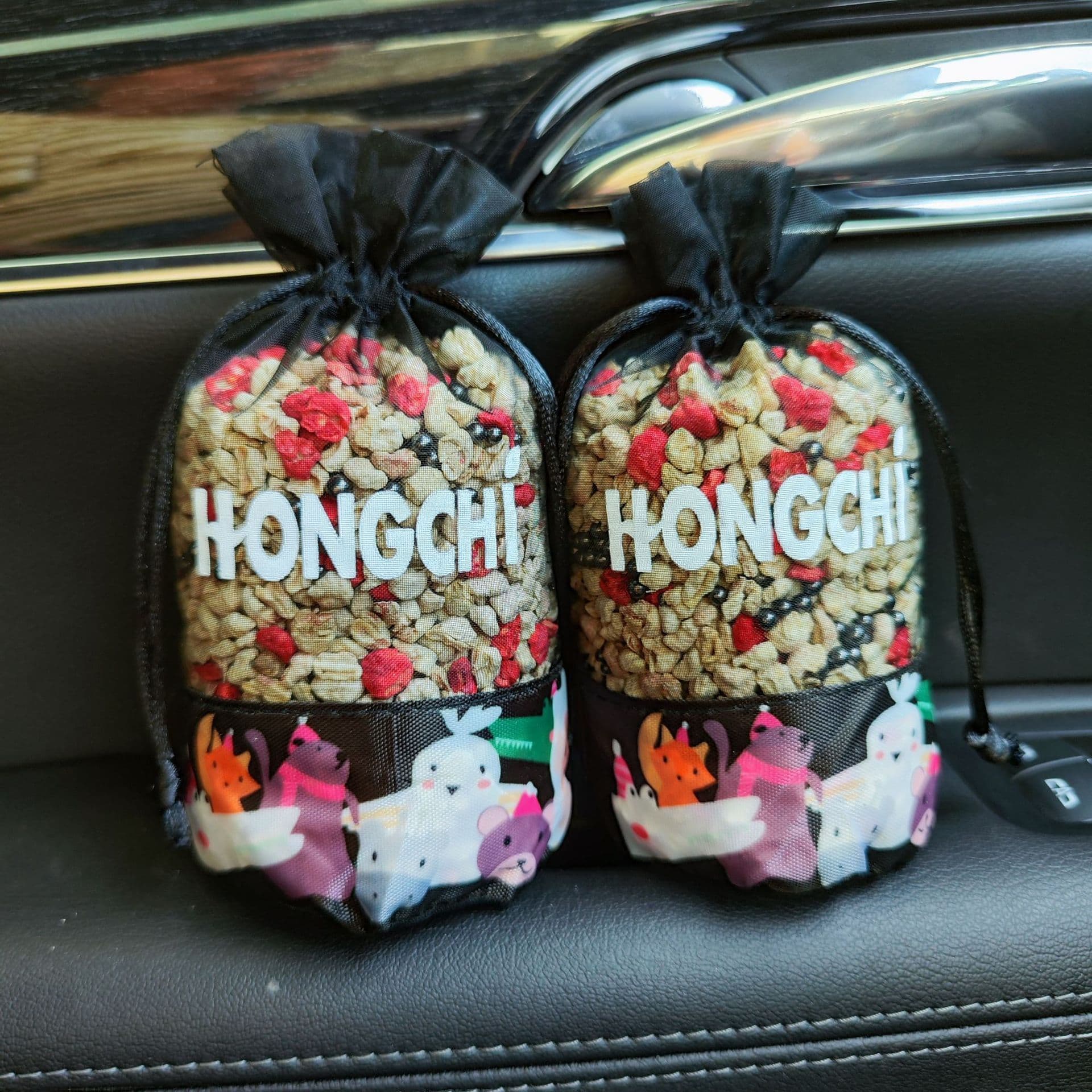Black Nano Mineral Crystal Bag Drawstring Net Mesh round Bottom Sachet Activated Carbon Packaging Bag Net Cloth Fragrance Sachet