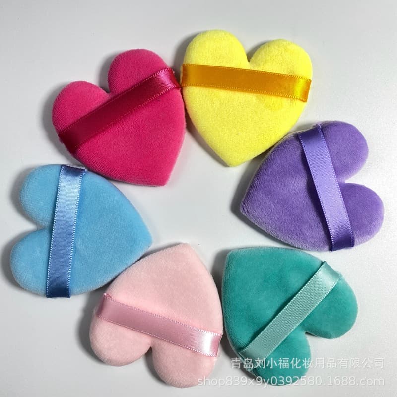 Crystal Ultra-Soft Puff for Loose and Pressed Powder, Flocked Puff, Short Pile Puff, In-Stock Wholesale