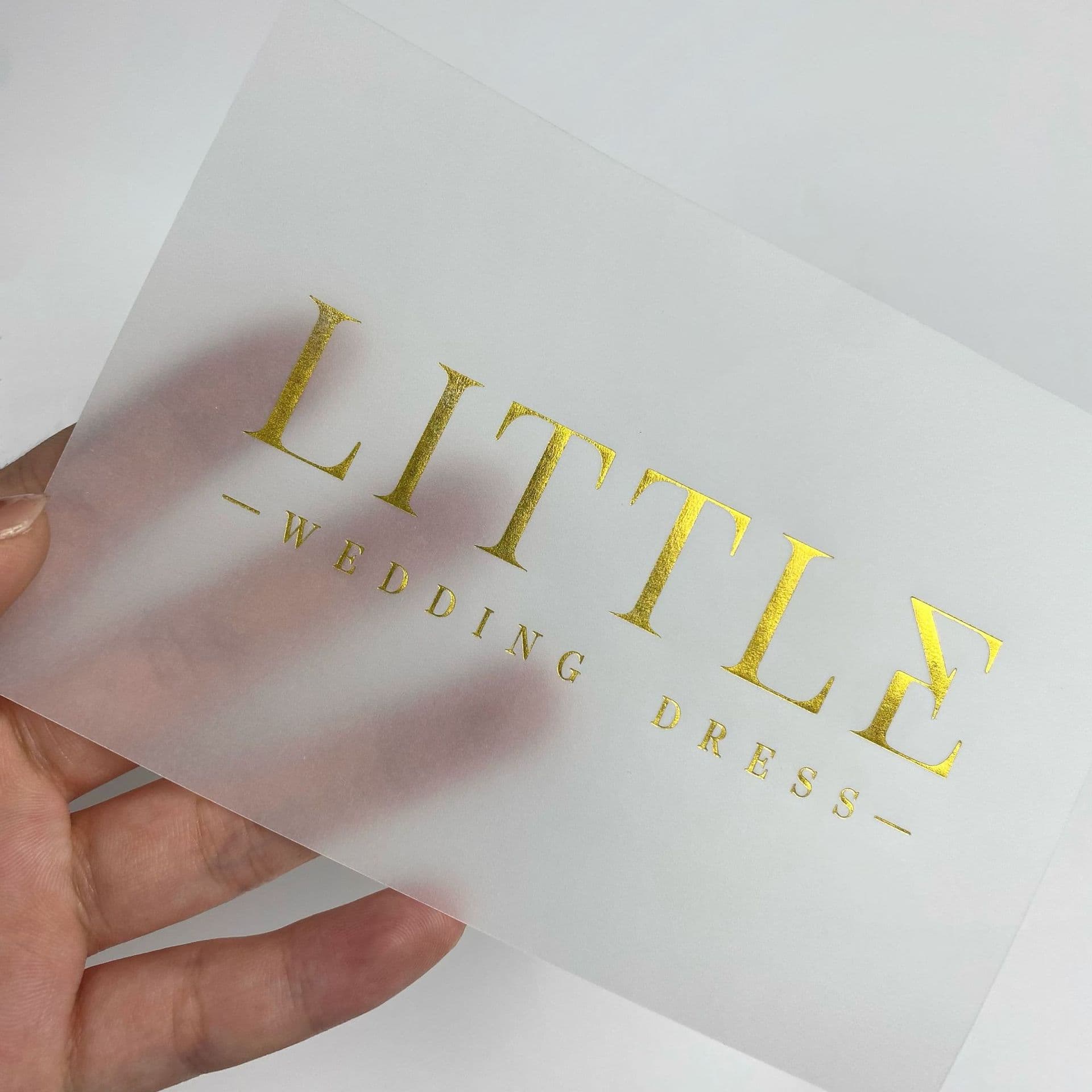 Gold foil translucent vellum paper, high-end wrapping paper, customizable printed semi-transparent tracing paper for gift packaging