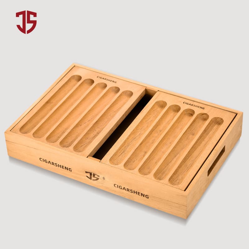 CIGARSHENG cigar tray Spanish cedar wood high-end large-capacity storage cigarette box display stand