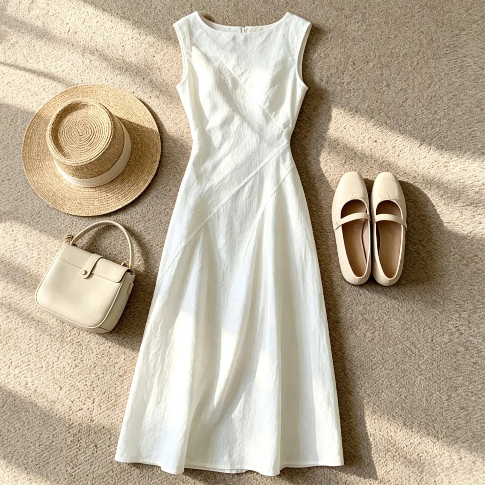 Fashion Sleeveless Vest Dress for Women 2026 Summer New Stylish Waist-Cinching Slimming A-Line Dress Elegant Dress