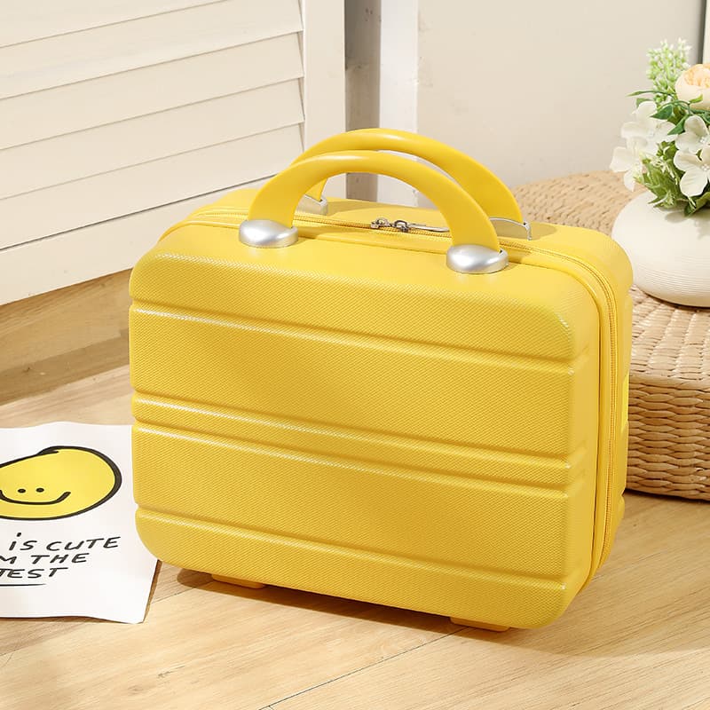 New Korean style Macaron 14-inch portable cosmetic case with printed LOGO mini lightweight cosmetic bag small suitcase