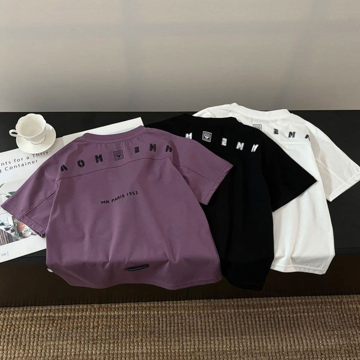 Heavyweight Cotton Children's T-Shirt Short Sleeve Crew Neck Top for Boys Medium And Large Children New Summer Style