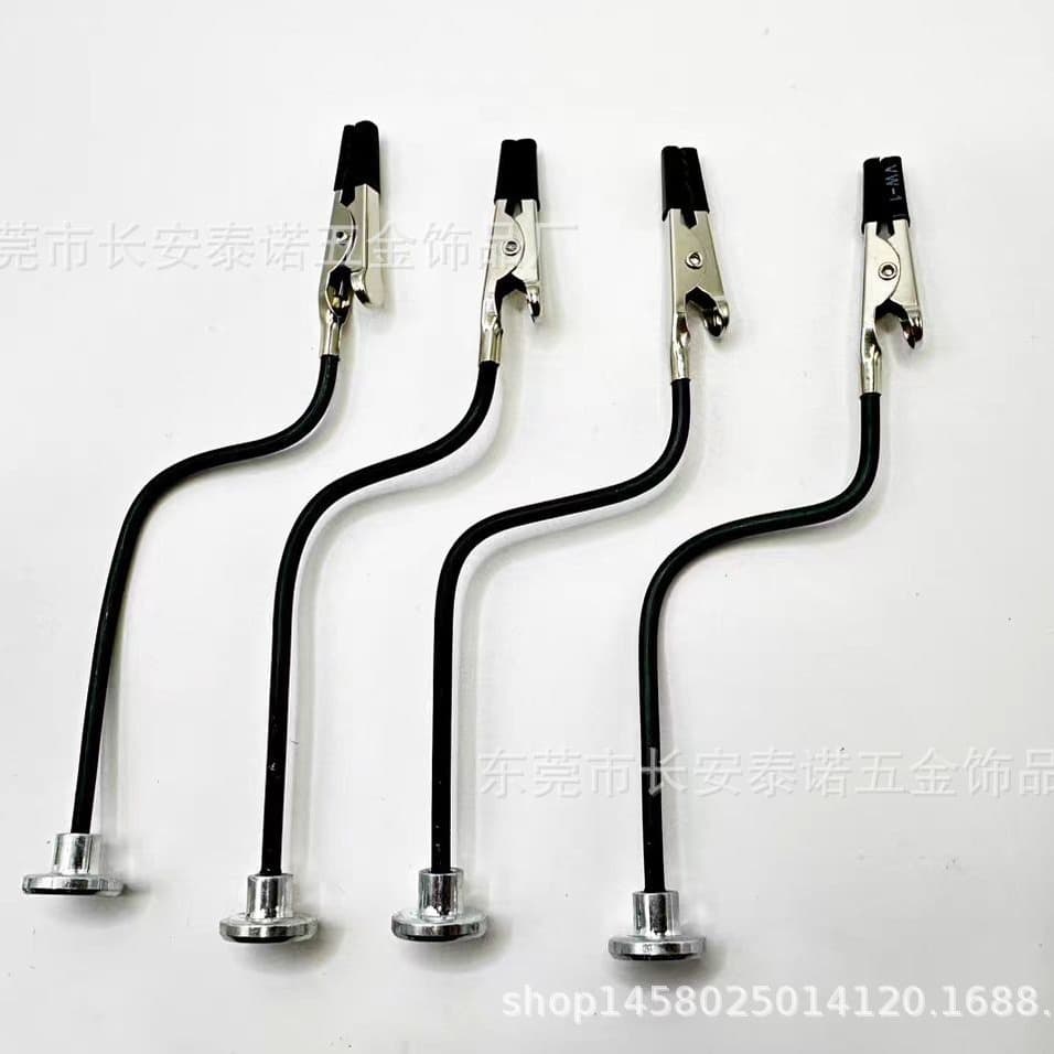 Magnetic Base Alligator Clip Memo Clip Flexible Bend with Base Alligator Clip Model Coloring Clip Magnet Clip