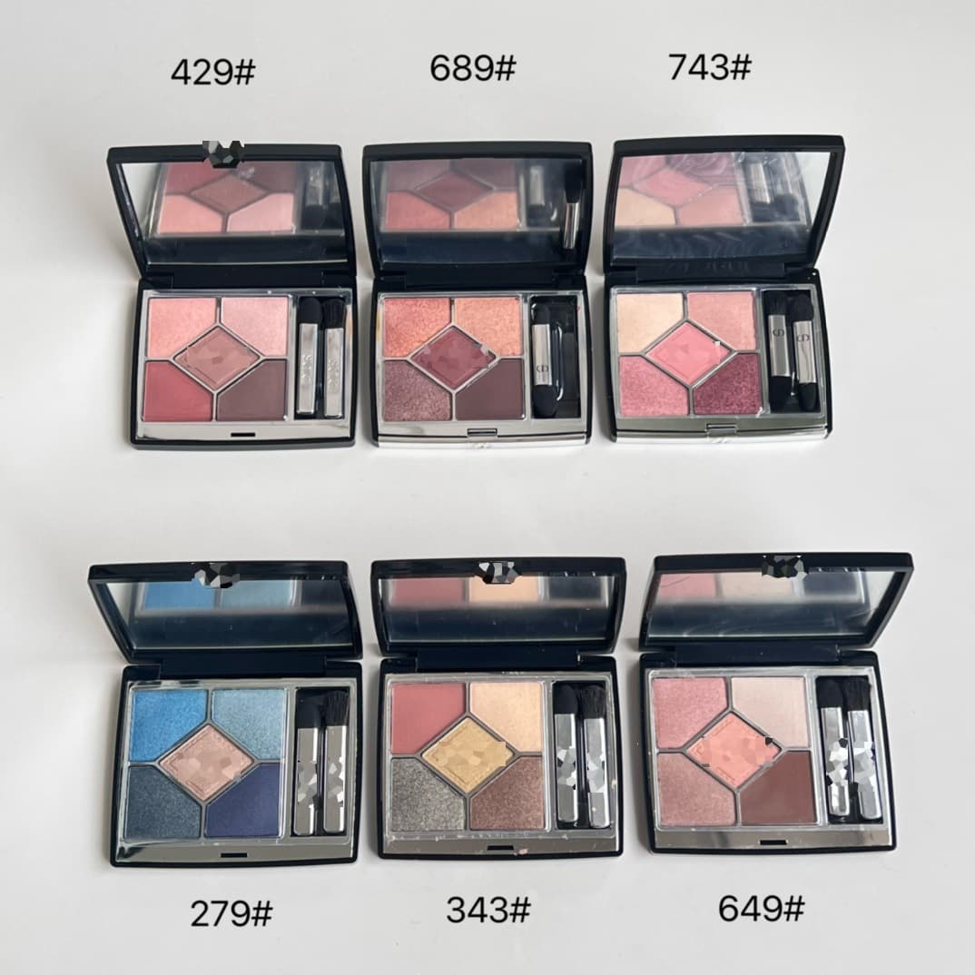 【Cross-border Trade】Di Jia Five-Color Eyeshadow Palette - Fine, Long-Lasting, Versatile Matte and Shimmer, Pigmented, Everyday 3D Look