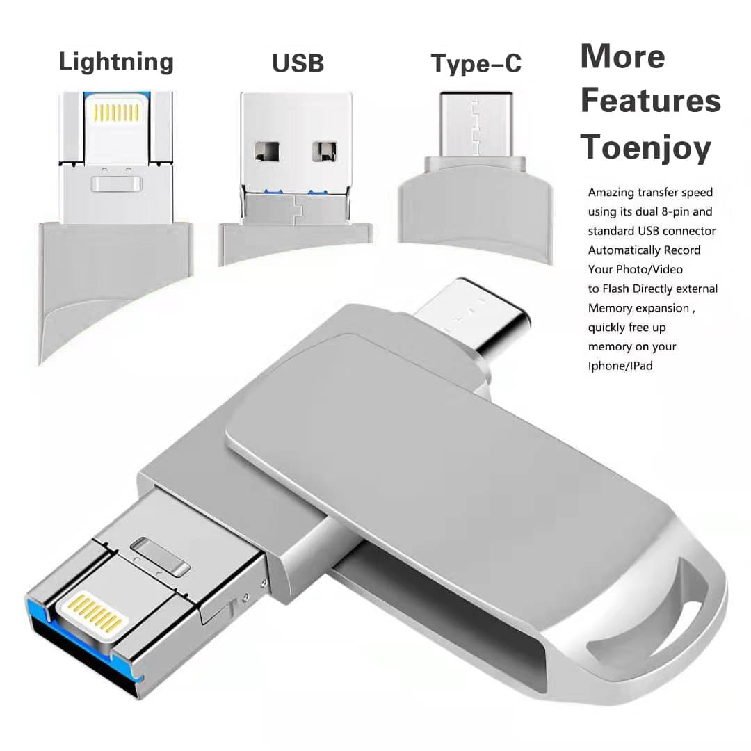 Cross-border wholesale USB flash drive gift for Apple iPhone 64GB/128GB/512GB/1TB/2TB foreign trade procurement