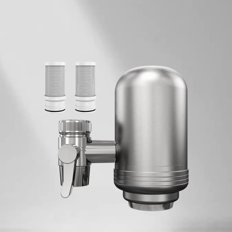 Cross-Border Neutral Dual-Core Five-Stage Filtration Kitchen Faucet Tap Water Purifier Activated Carbon Quick-Connect
