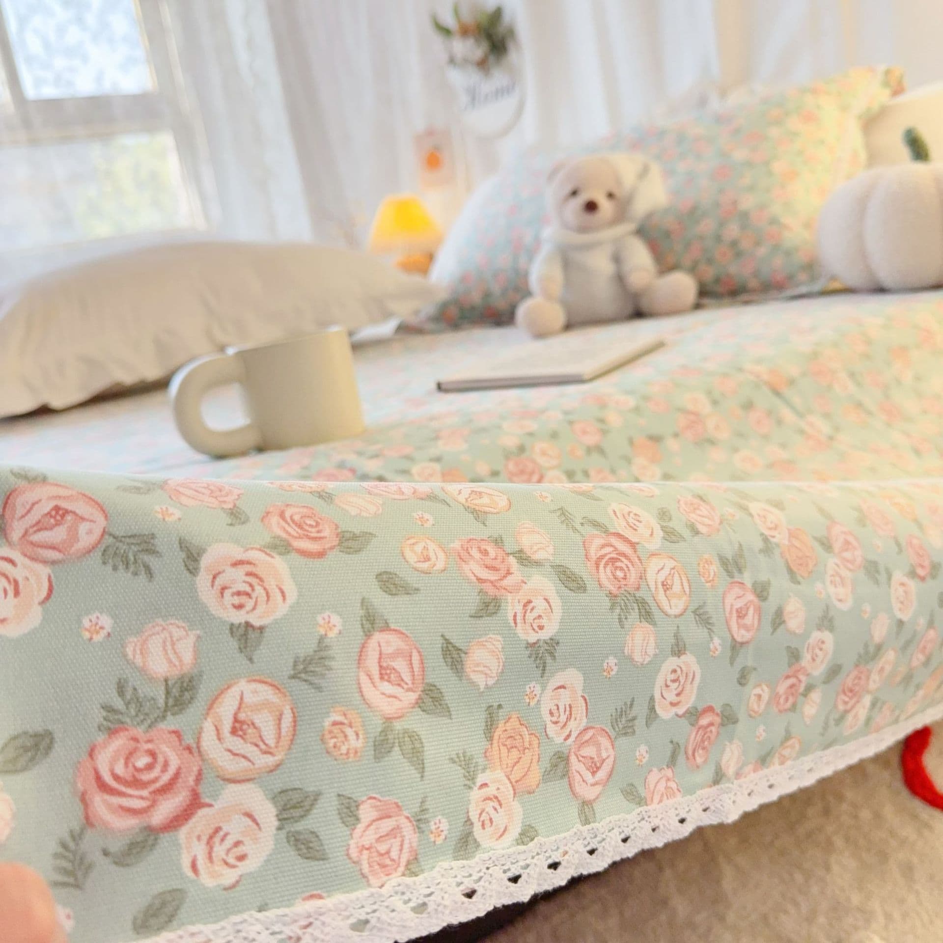 Wholesale Coarse Cotton Bed Sheet Set Three-Piece Bed Sheet Pillowcase Bed Sheet Original Cotton Coarse Cotton Bed Sheet Fresh Style Bed Sheet